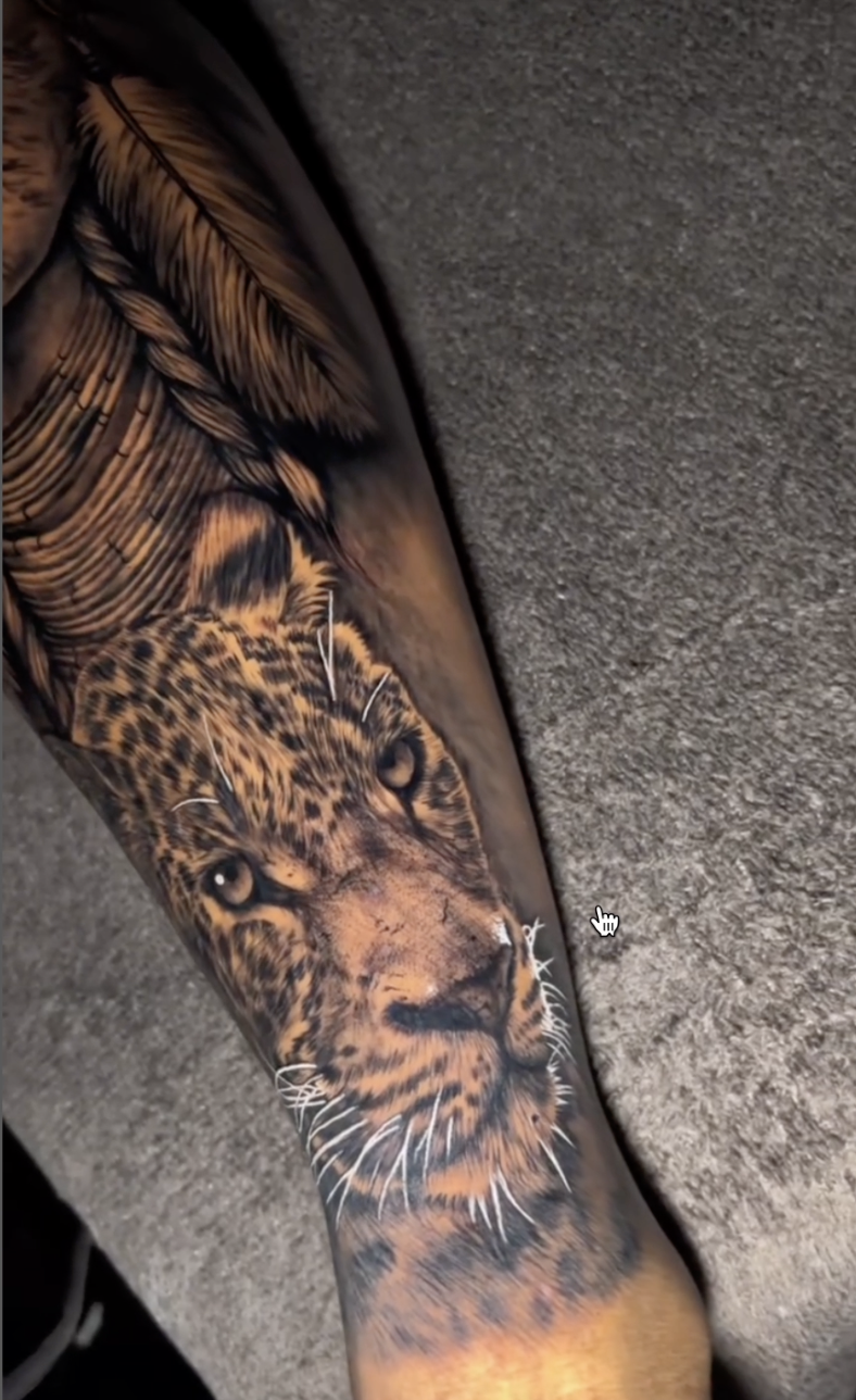 Tatuagem Realista Onça